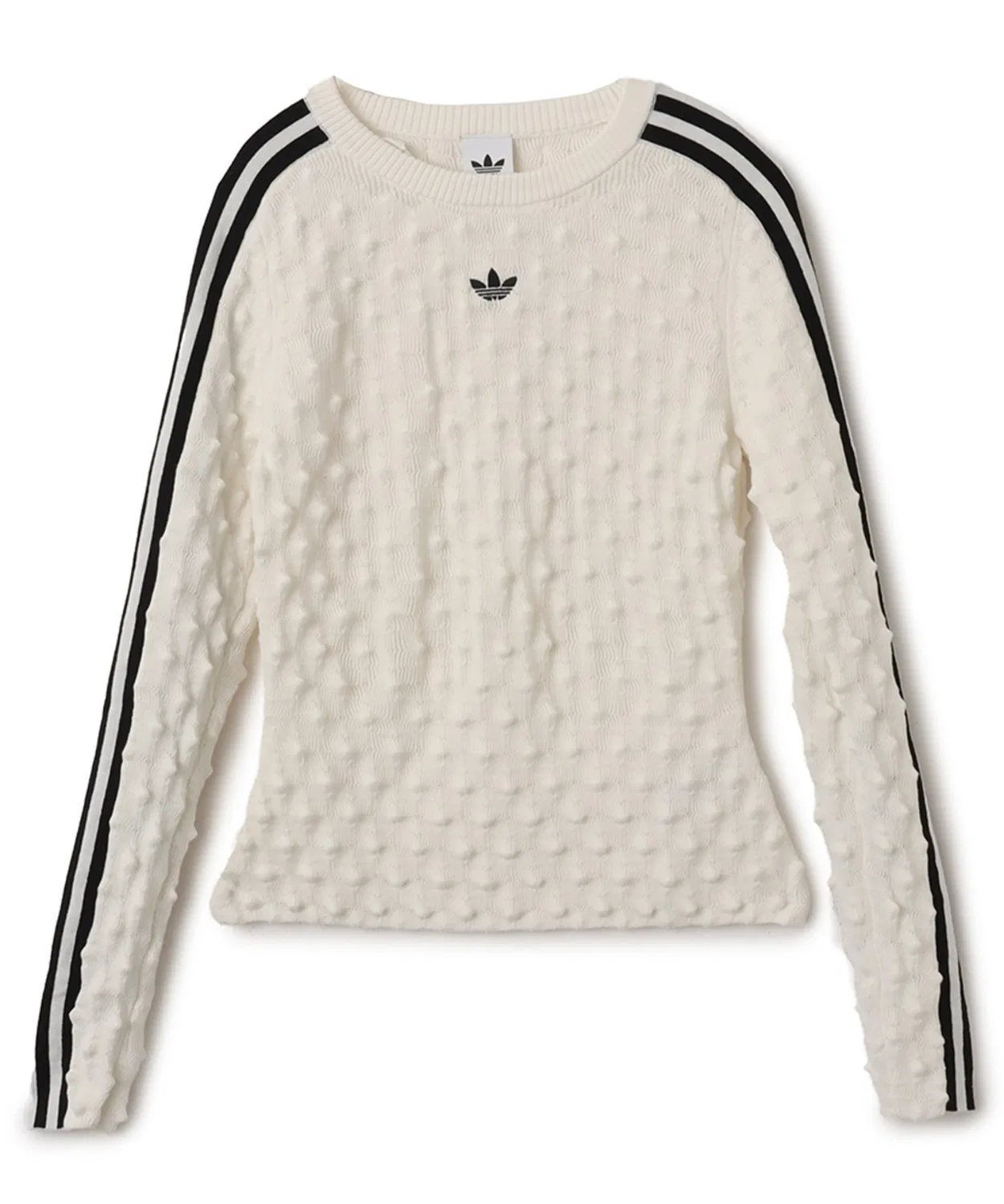 Свитшот adidas Slim Solid Spike Knit, белый