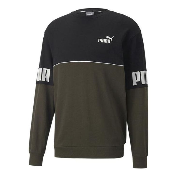 

Свитер power colorblock crew 'black' Puma, черный