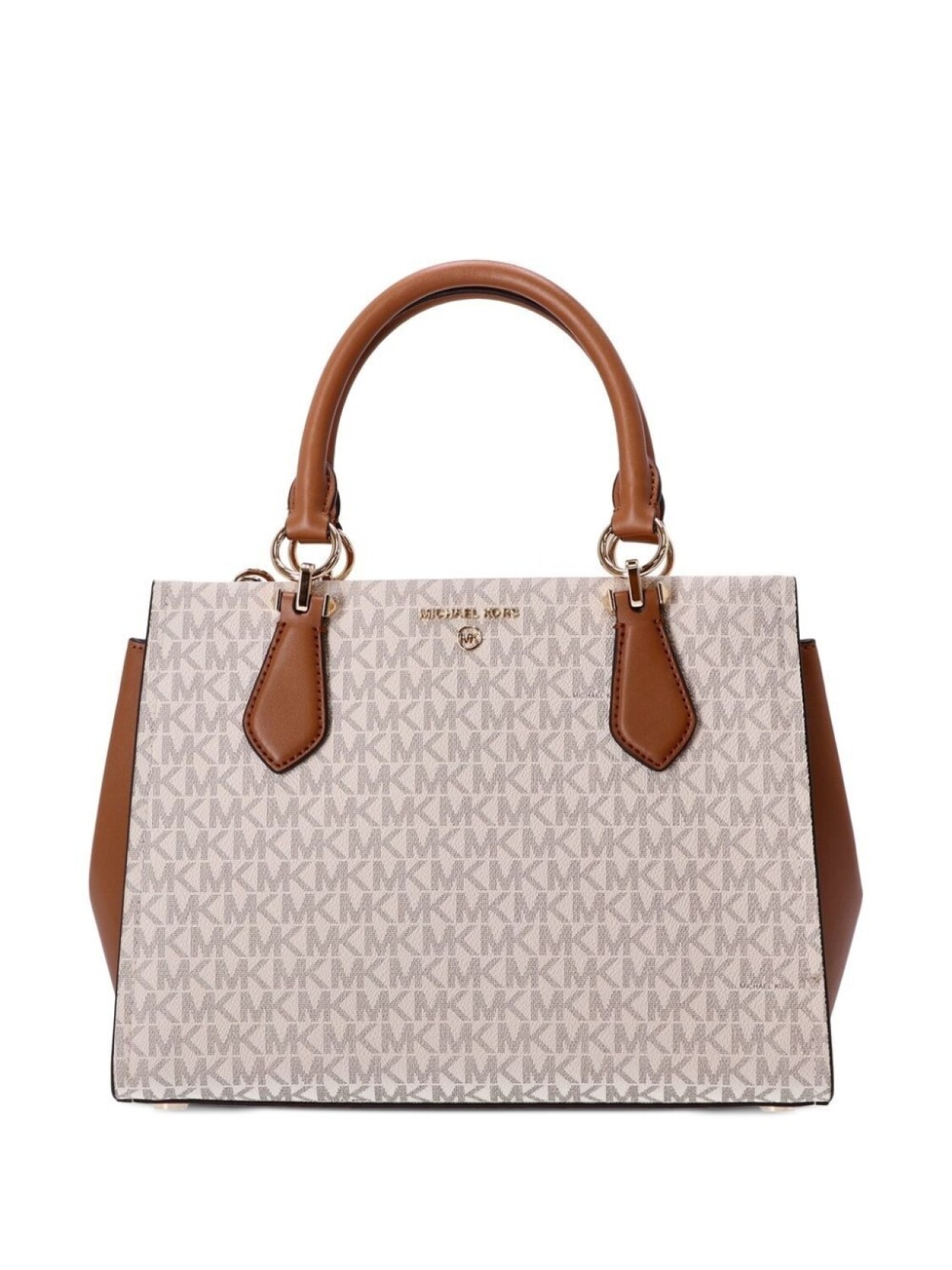

Michael Kors сумка-сэтчел Marilyn с монограммой, нейтральный цвет