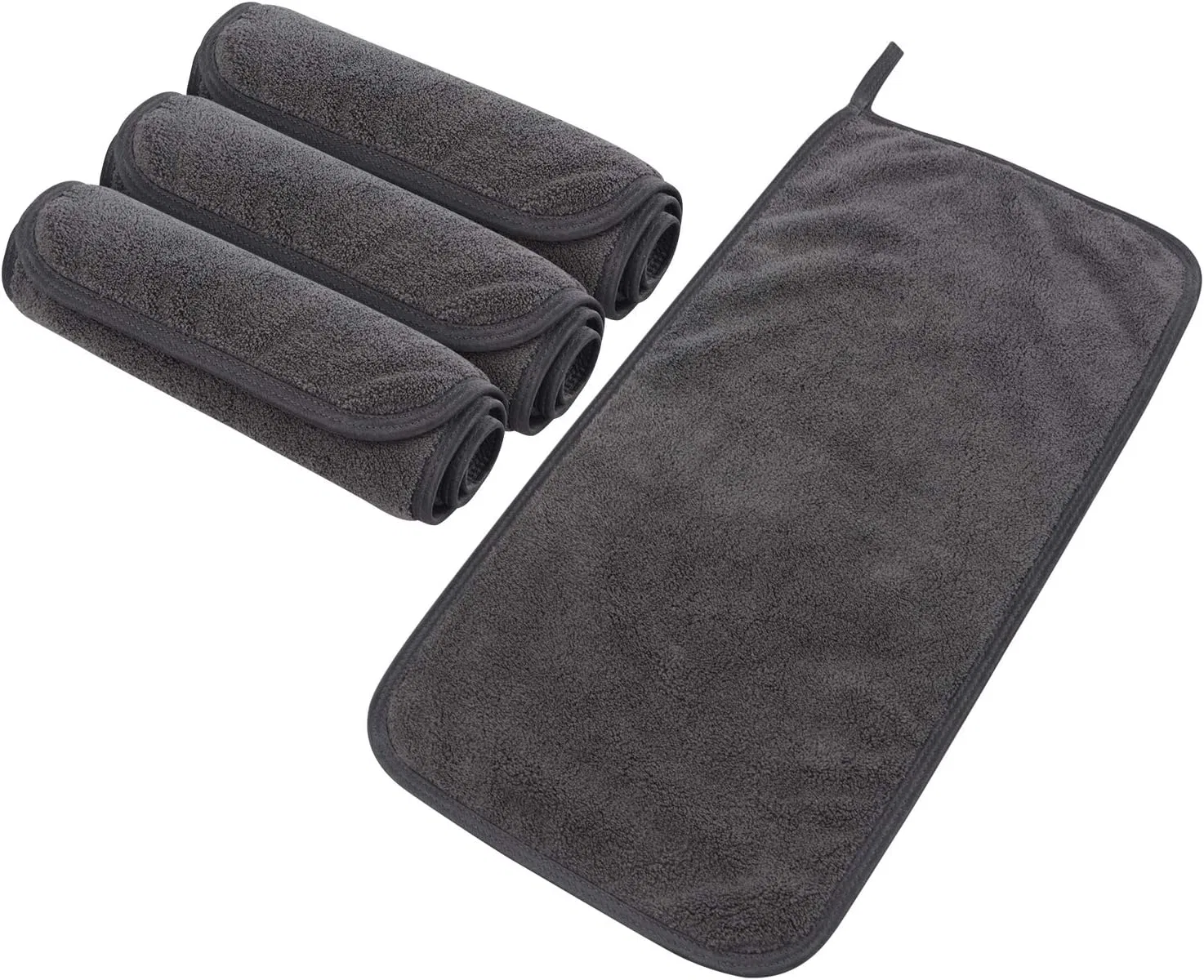 Салфетки для снятия макияжа из микрофибры SINLAND (4 шт.) Sinland, Darkgray