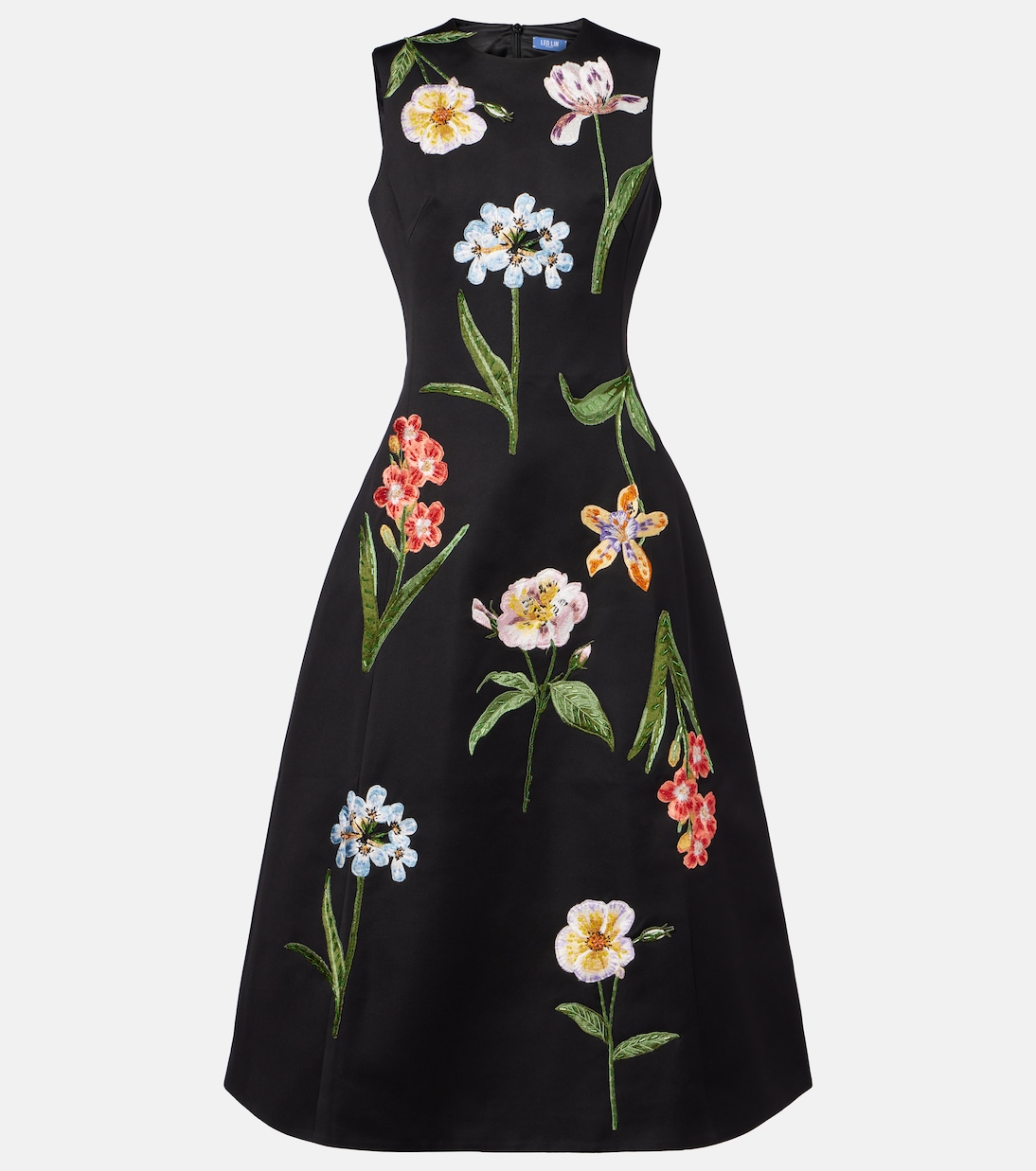 

Платье миди Cleo с цветочным принтом Leo Lin, Botanical Print Ebony