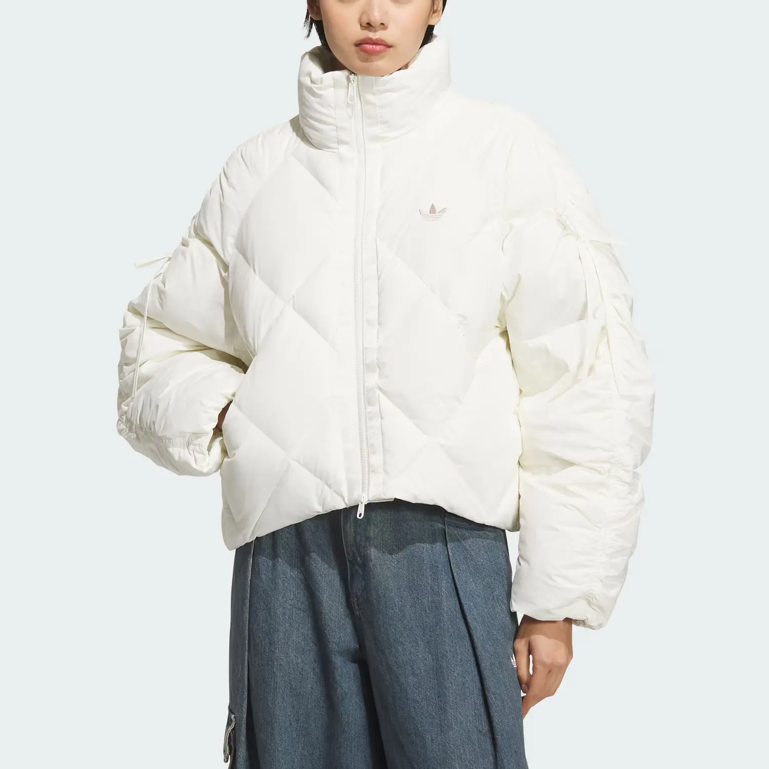 Куртка пуховая FW25 BOW COM женская Adidas Originals, белый — фото 3