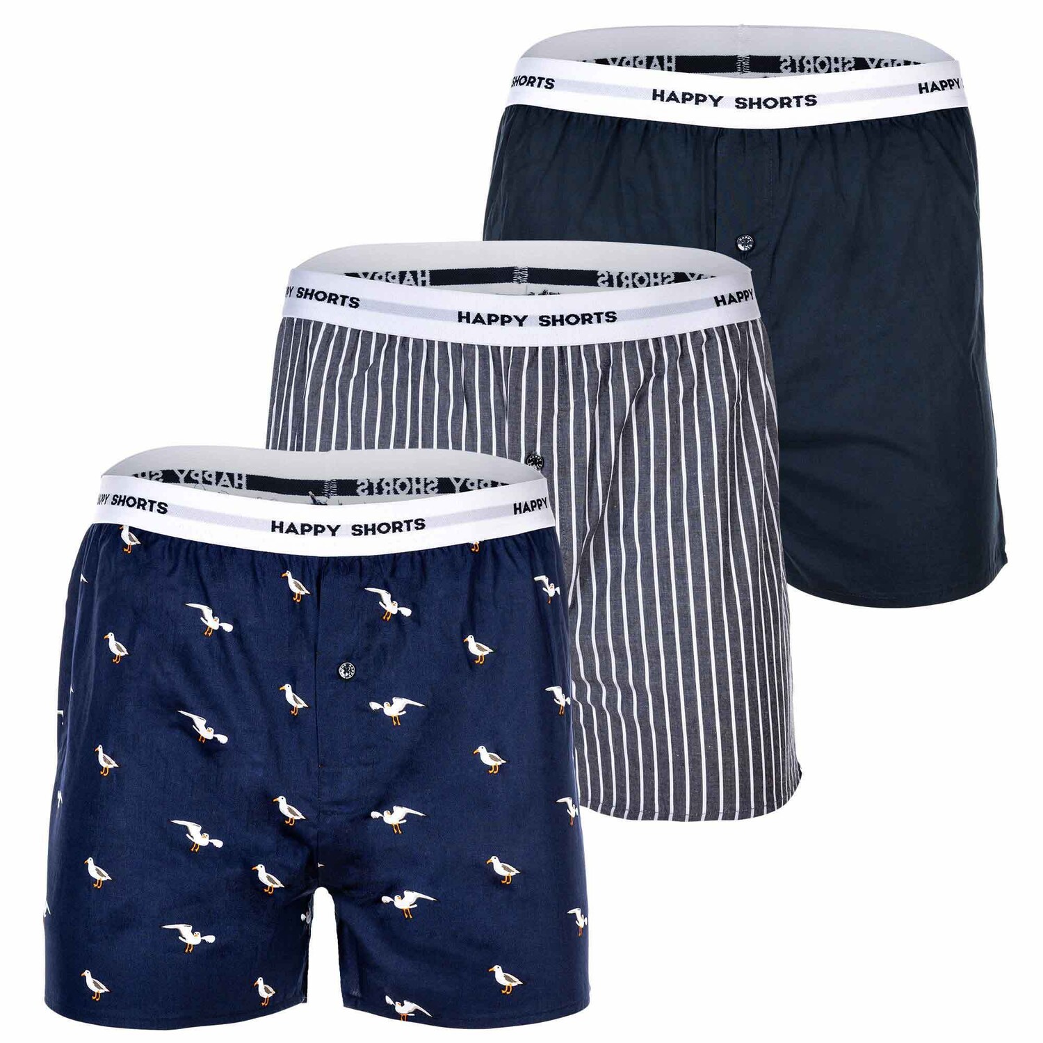 

Боксеры Happy Shorts Web-Boxershorts 3 шт, цвет Bird