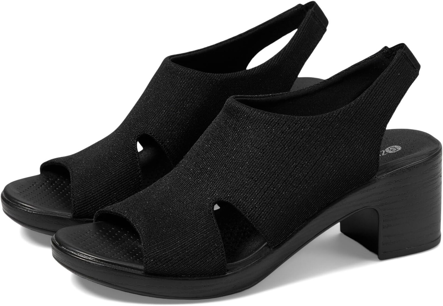 

Сандалии Bzees Eden Slingback Strappy Sandals, цвет Black Fabric
