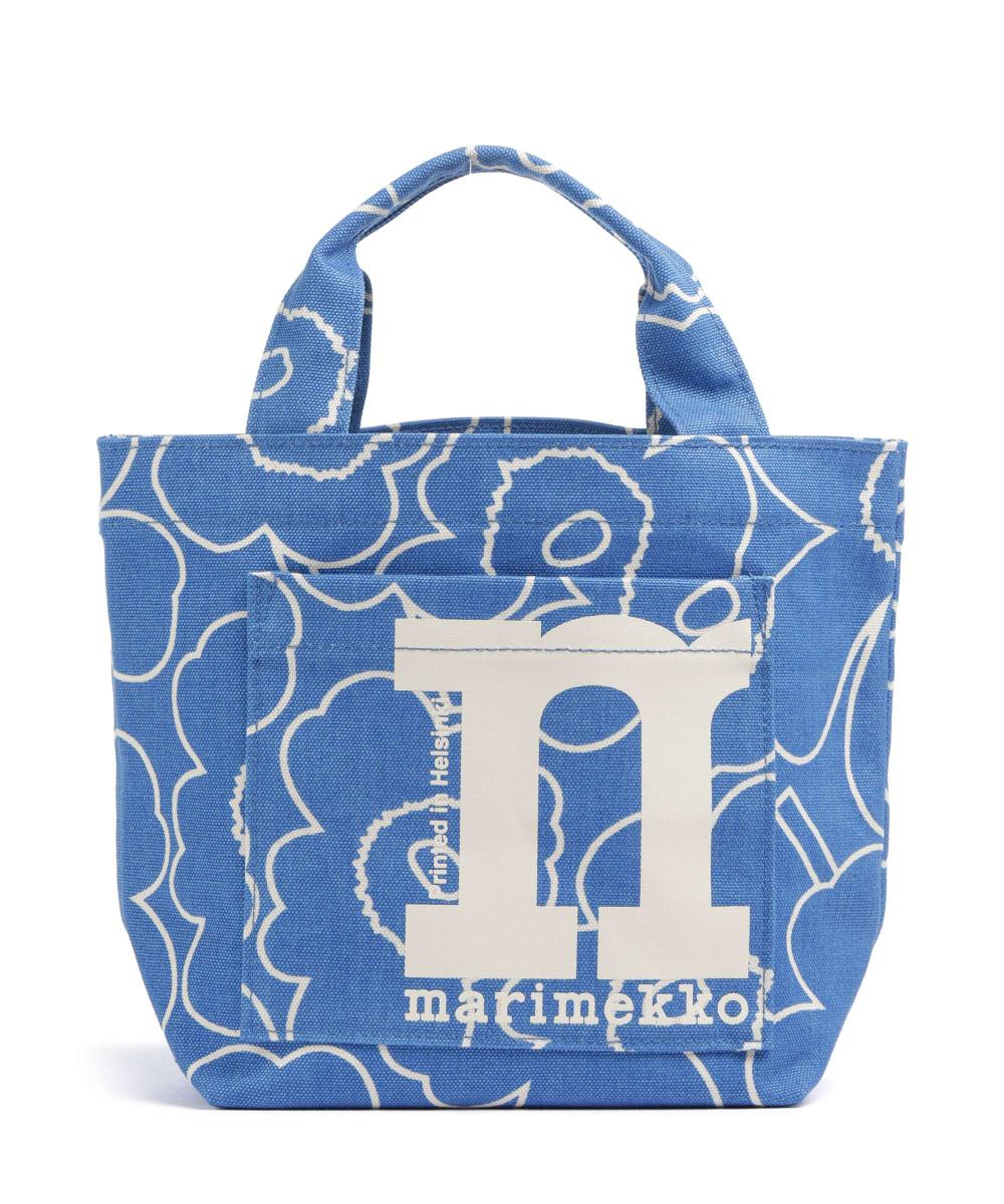 

Unikko моно мини-сумочка Piirto из хлопка Marimekko, синий