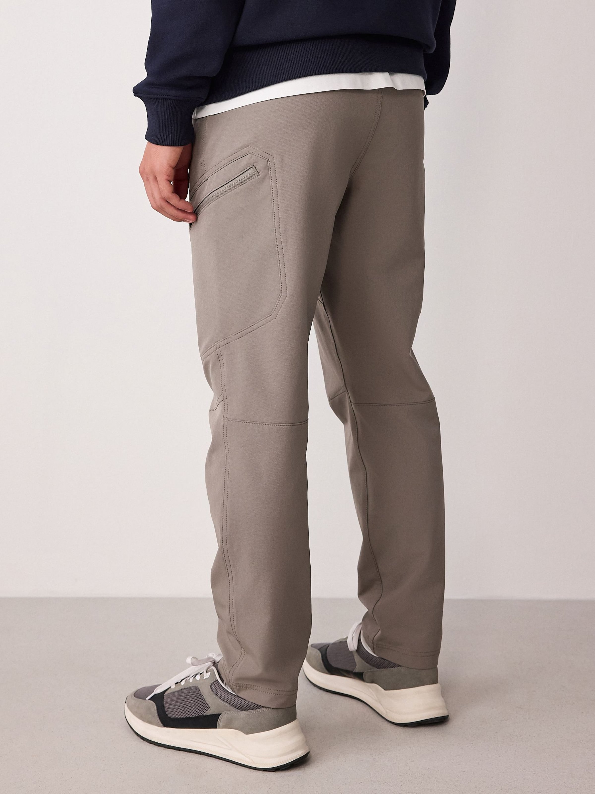 Next Серые карго-штаны slim fit — фото 3