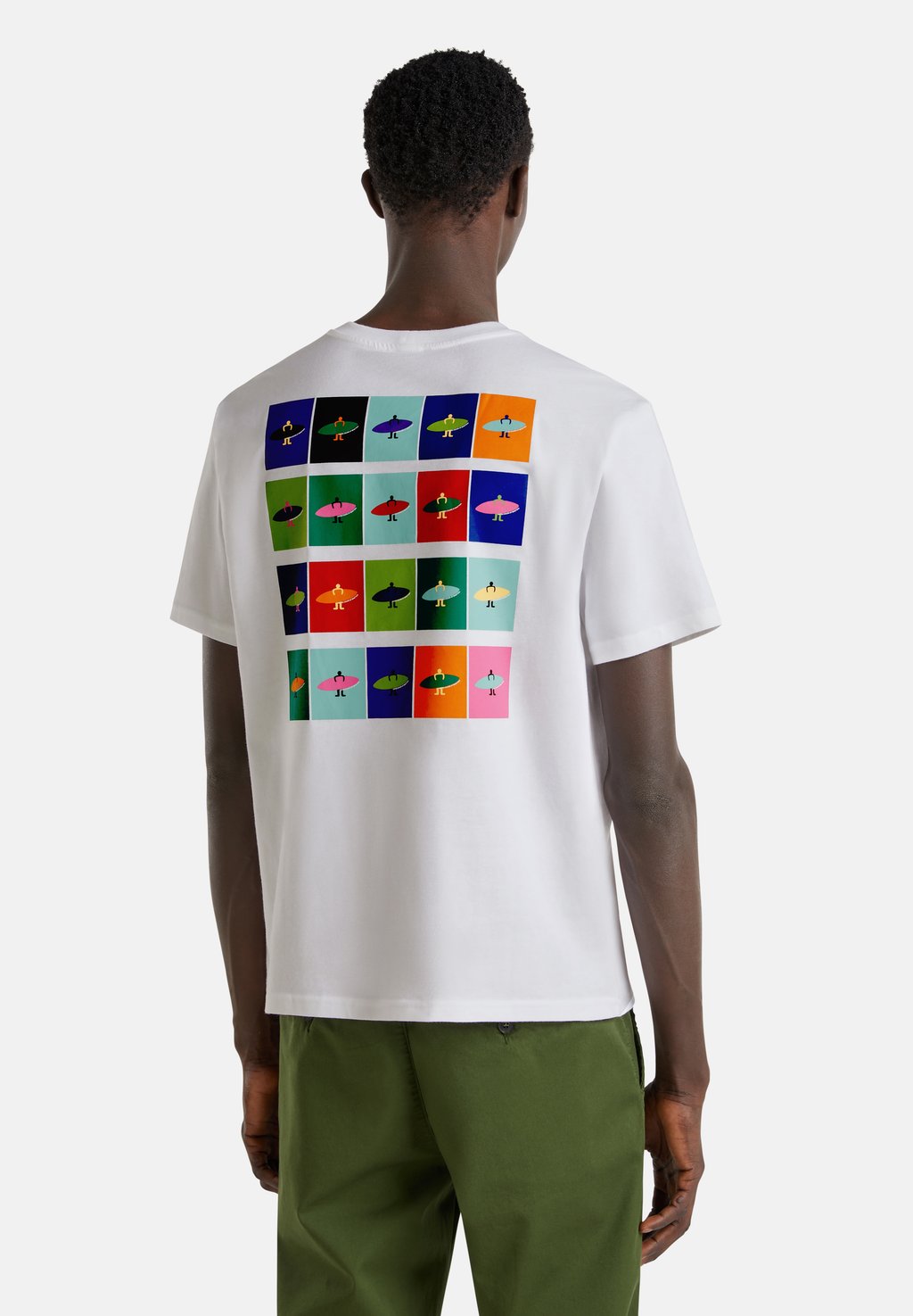 

Футболка с принтом United Colors of Benetton, белый