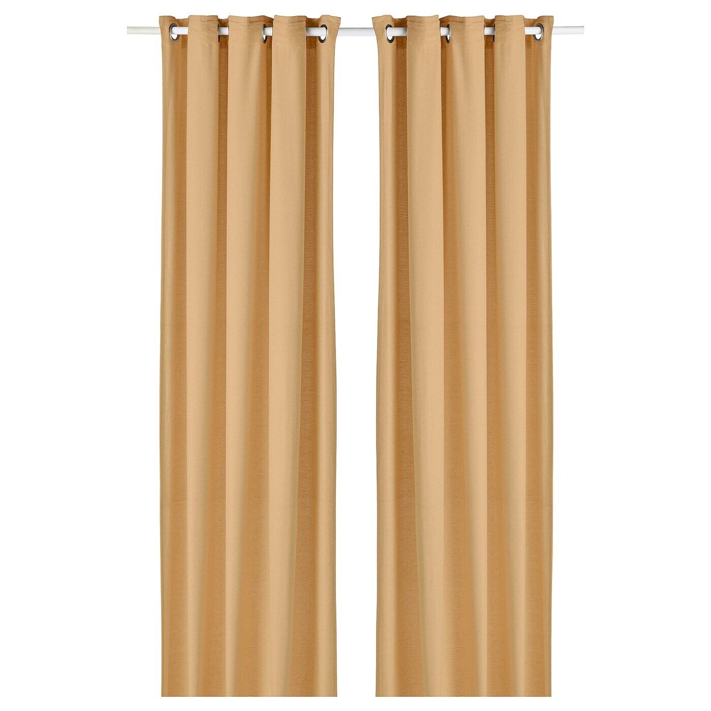 

2 шторные панели, желтые, 145х300 см, MOALINA IKEA