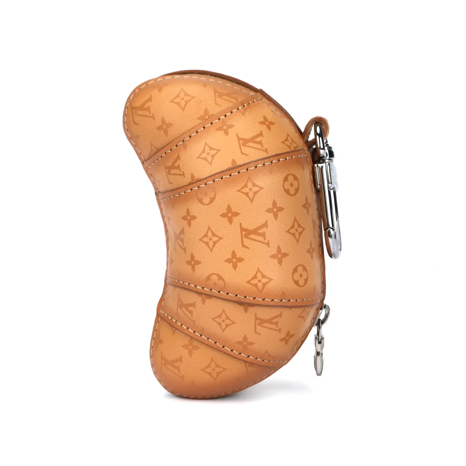 

Louis Vuitton Кожаный кошелек-подвеска для монет, унисекс, коричневый и желтый