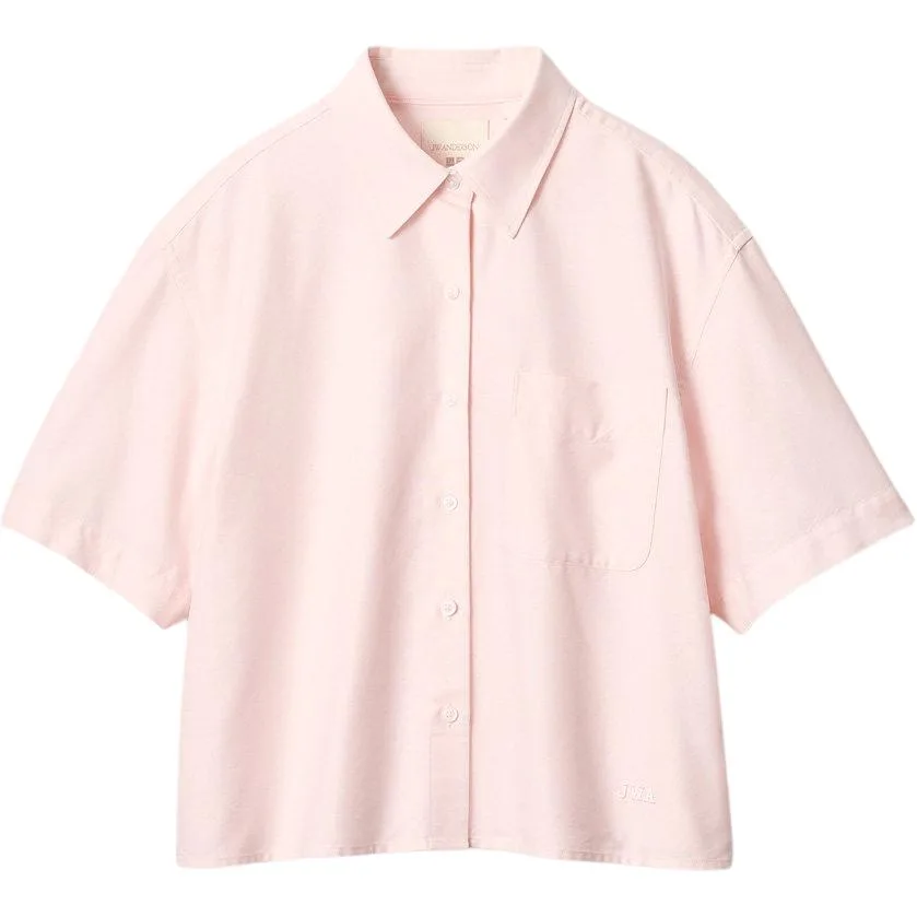 Рубашка JW Anderson SS26 женская UNIQLO, 10 Pastel Pink