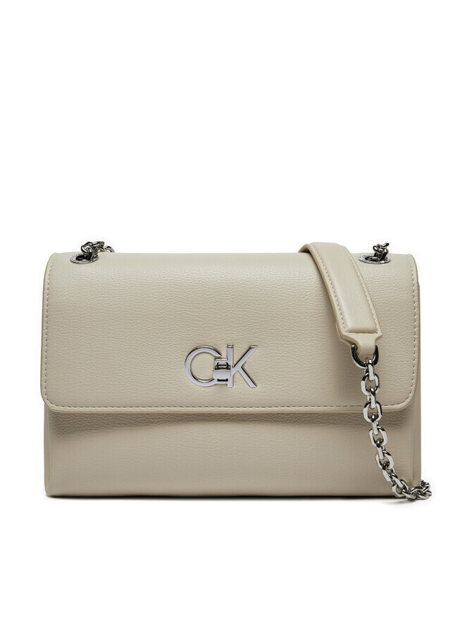 

Классическая сумка Calvin Klein, экрю, Белый, Классическая сумка Calvin Klein, экрю