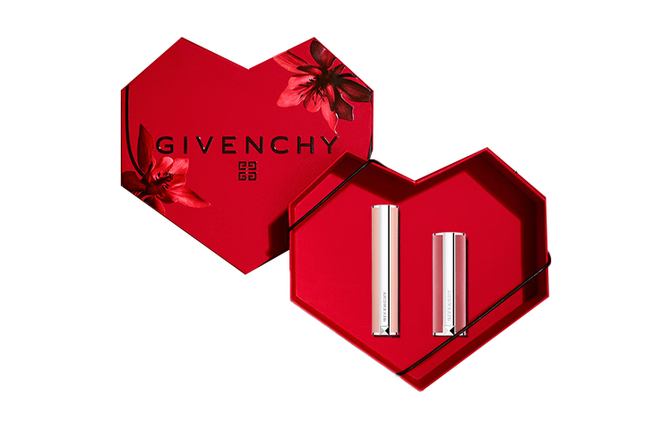 

Givenchy Набор макияжа двойная помада endless love pink love box, velvet fan+увлажняющий бальзам для губ легко растушевывается