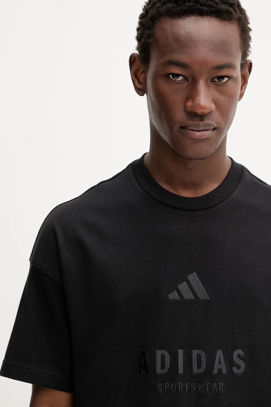 Футболка хлопковая ALL SZN Adidas, черный — фото 4