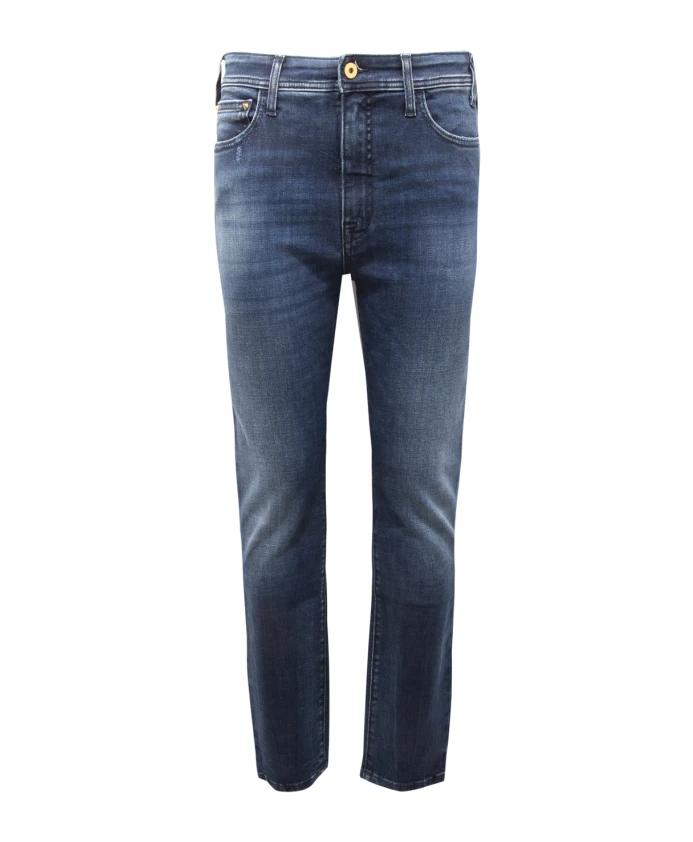 

Узкие джинсы с высокой талией, цвет «камень» Cycle, синий