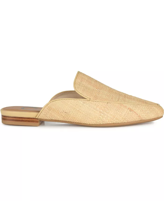 Женские мюли Akza Slip On Journee Collection, коричневый/бежевый — фото 2