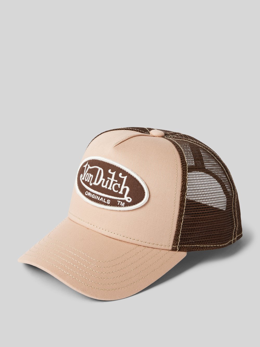 

Кепка с нашивкой-лейблом модель «БОСТОН» Von Dutch, бежевый