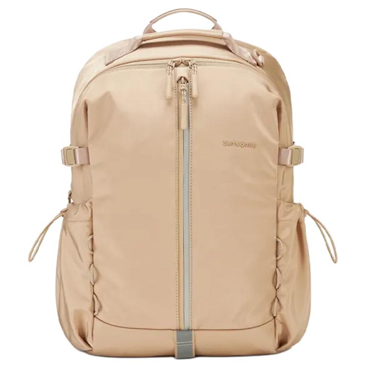 

Samsonite Большой женский рюкзак из мерцающего гофрированного нейлона светло-коричневый