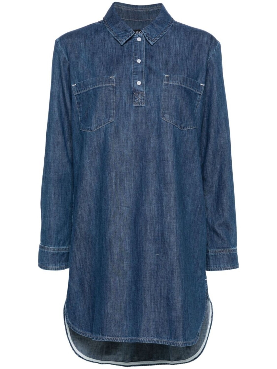 

A.P.C. джинсовое платье мини Texas, синий