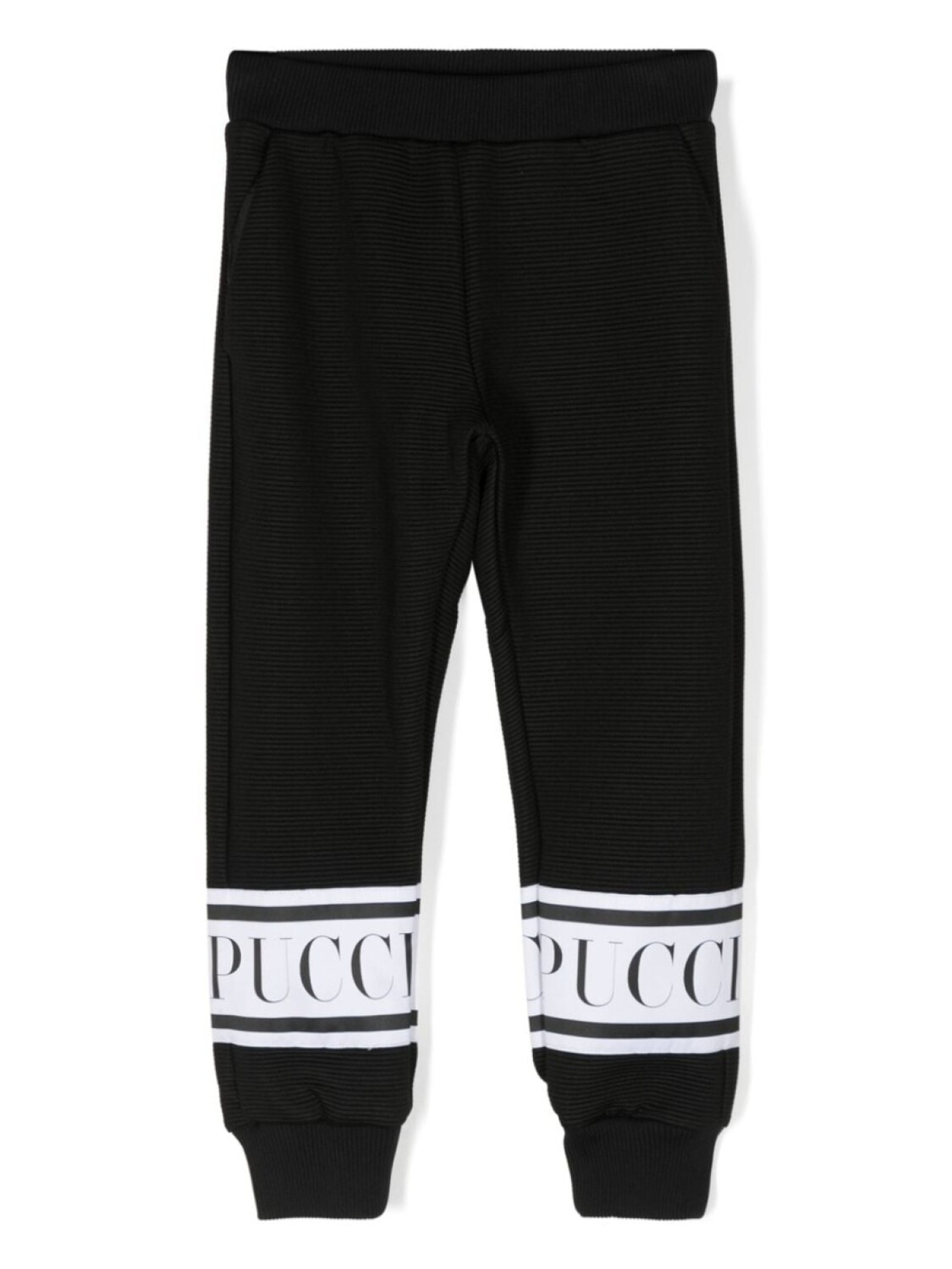 

Спортивные брюки в рубчик с логотипом PUCCI Junior, черный