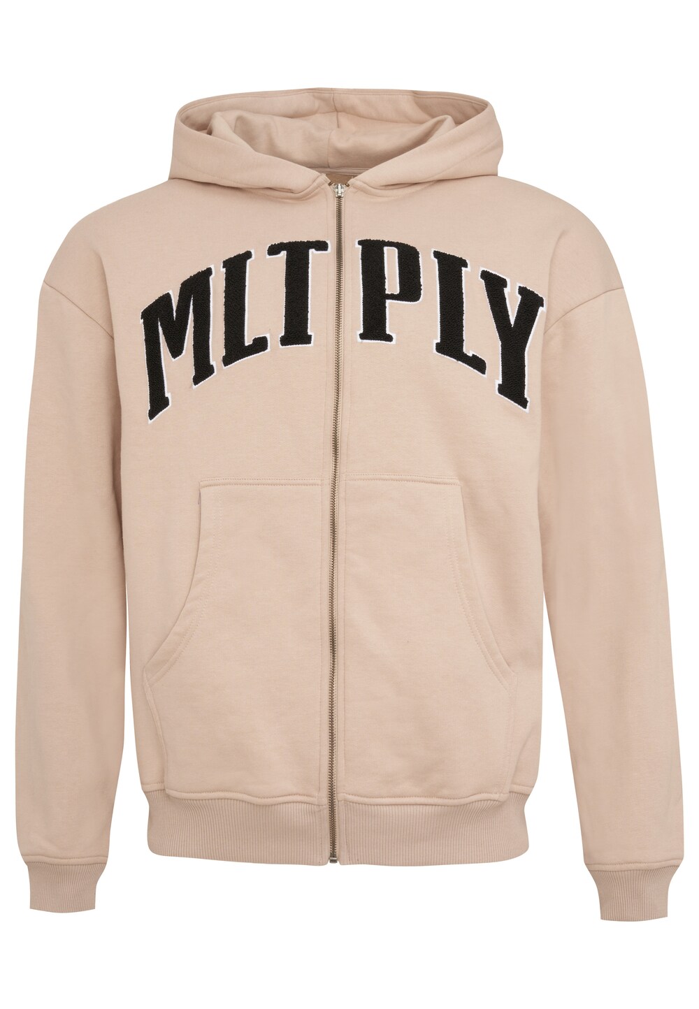 

Толстовка на молнии Multiply Apparel Embroidery, светло-бежевый