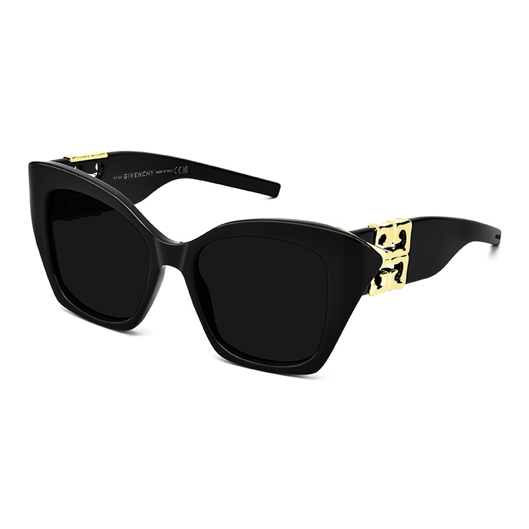 

Givenchy Пластиковая оправа для солнцезащитных очков унисекс, 01A-Black