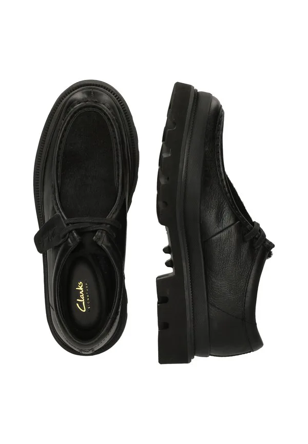 Повседневные туфли badell на шнуровке со швом Clarks, Black/Black — фото 3