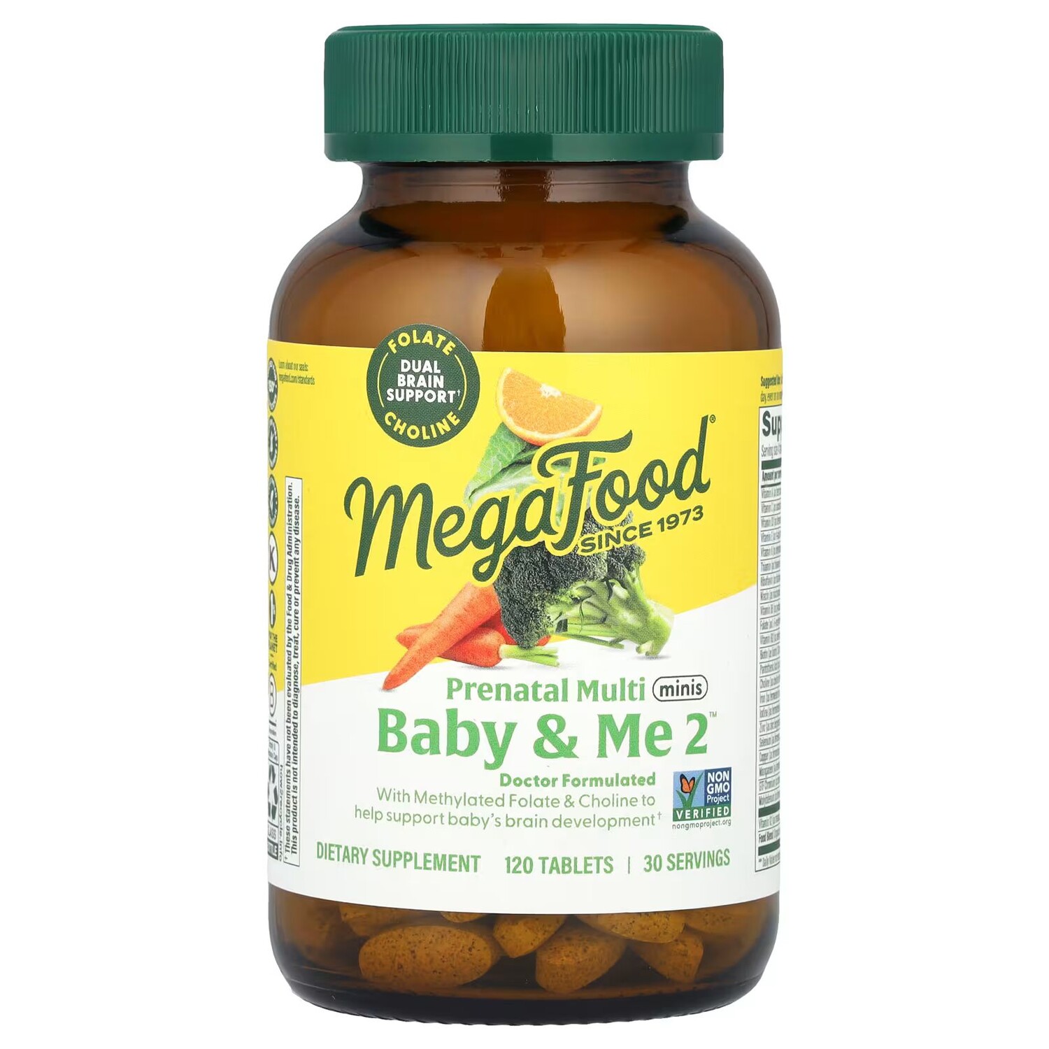 

Baby & Me 2, Мини-пренатальные мини-таблетки, 120 таблеток Megafood