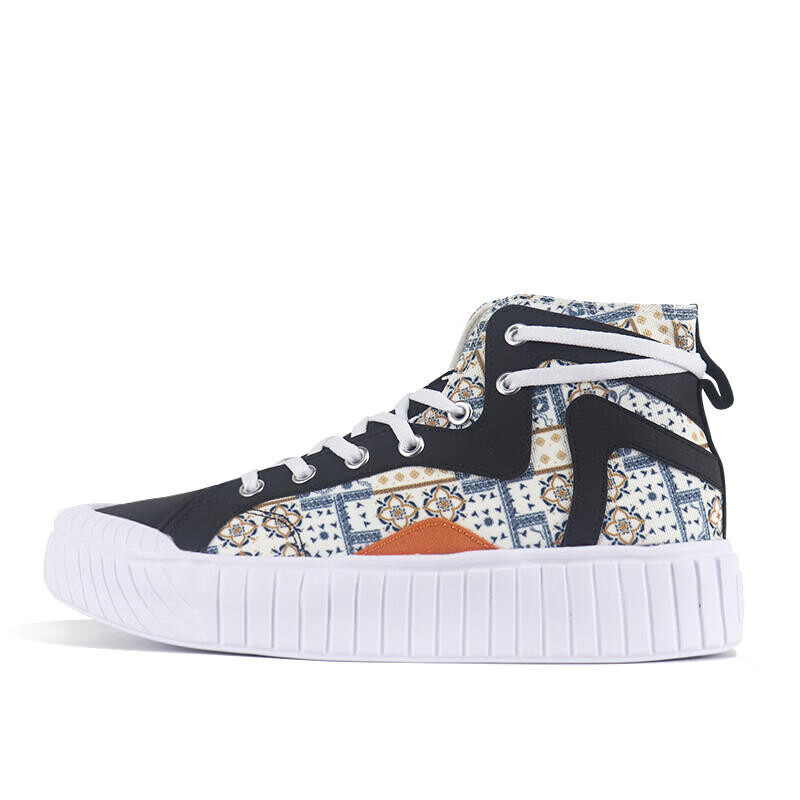 

Кеды, скейтборд обувь женская высокая черный/оранжевый 361°