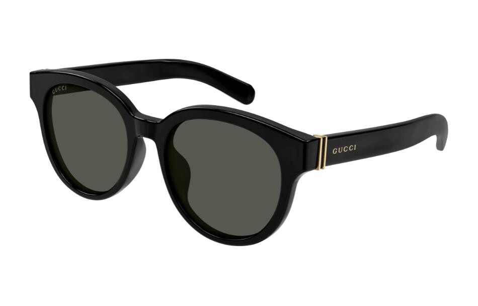 

Очки солнцезащитные мужские Gucci в овальной форме, черный