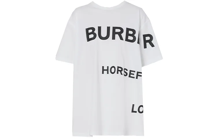 Футболка Burberry Horseferry, бело-черный — фото 3