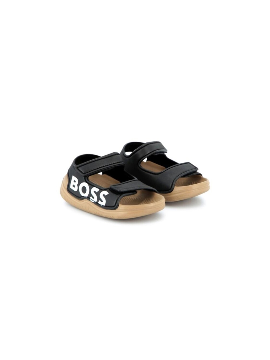 

BOSS Kidswear сандалии с логотипом, черный