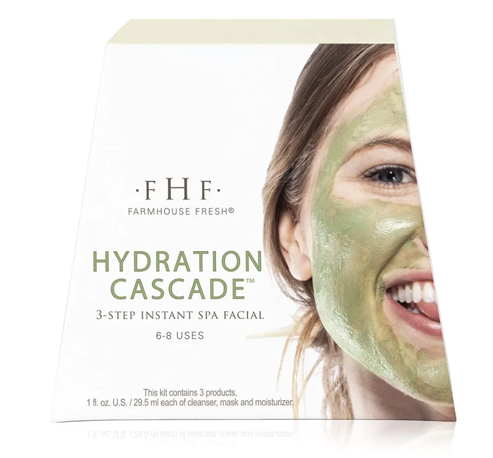 FarmHouse Fresh Hydration Cascade 3-шаговая экспресс-спа-процедура для лица, 3 шт.