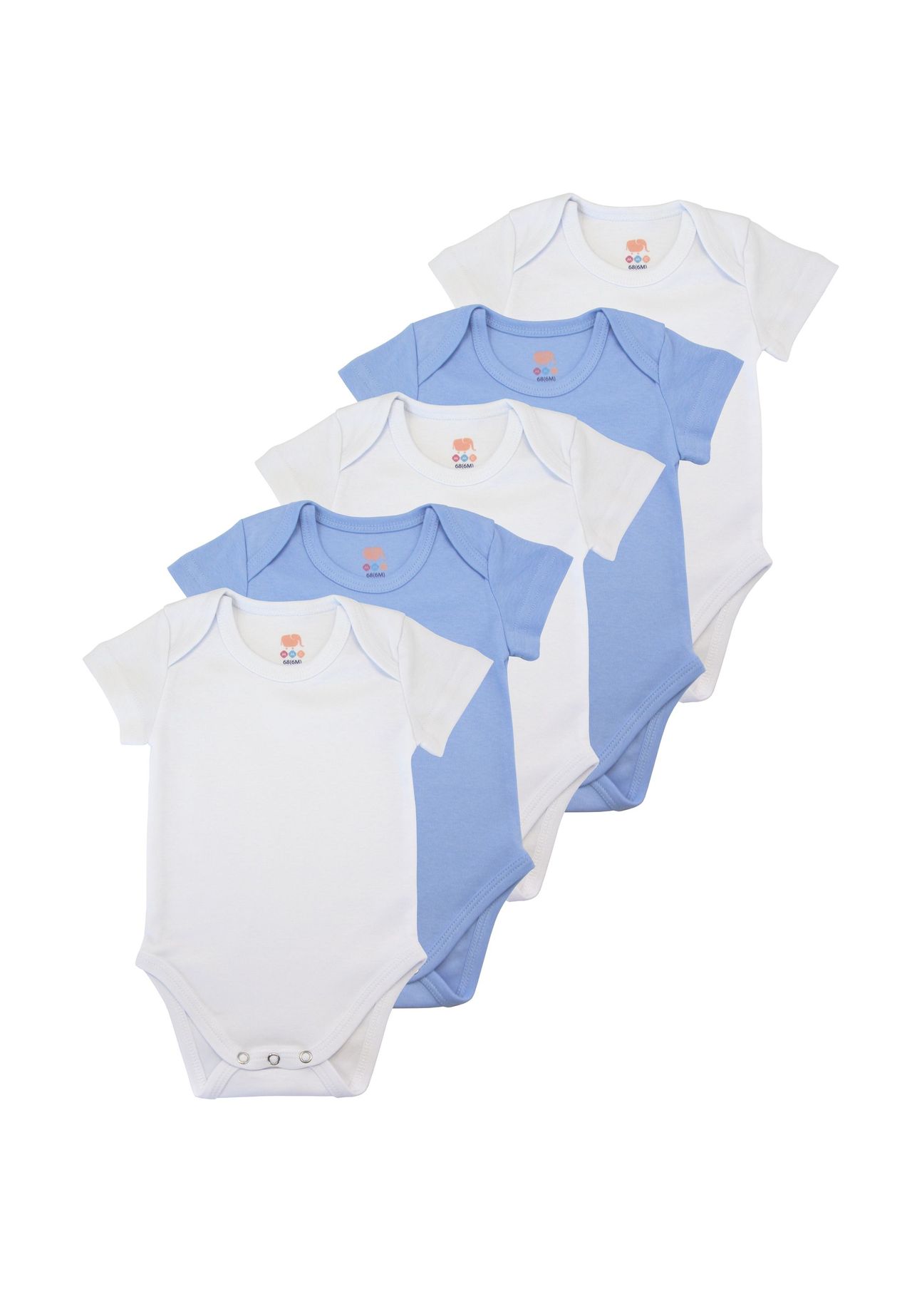 

Body 5 PACK детское боди с короткими рукавами, однотонное M.M.C., цвет Jungen Set