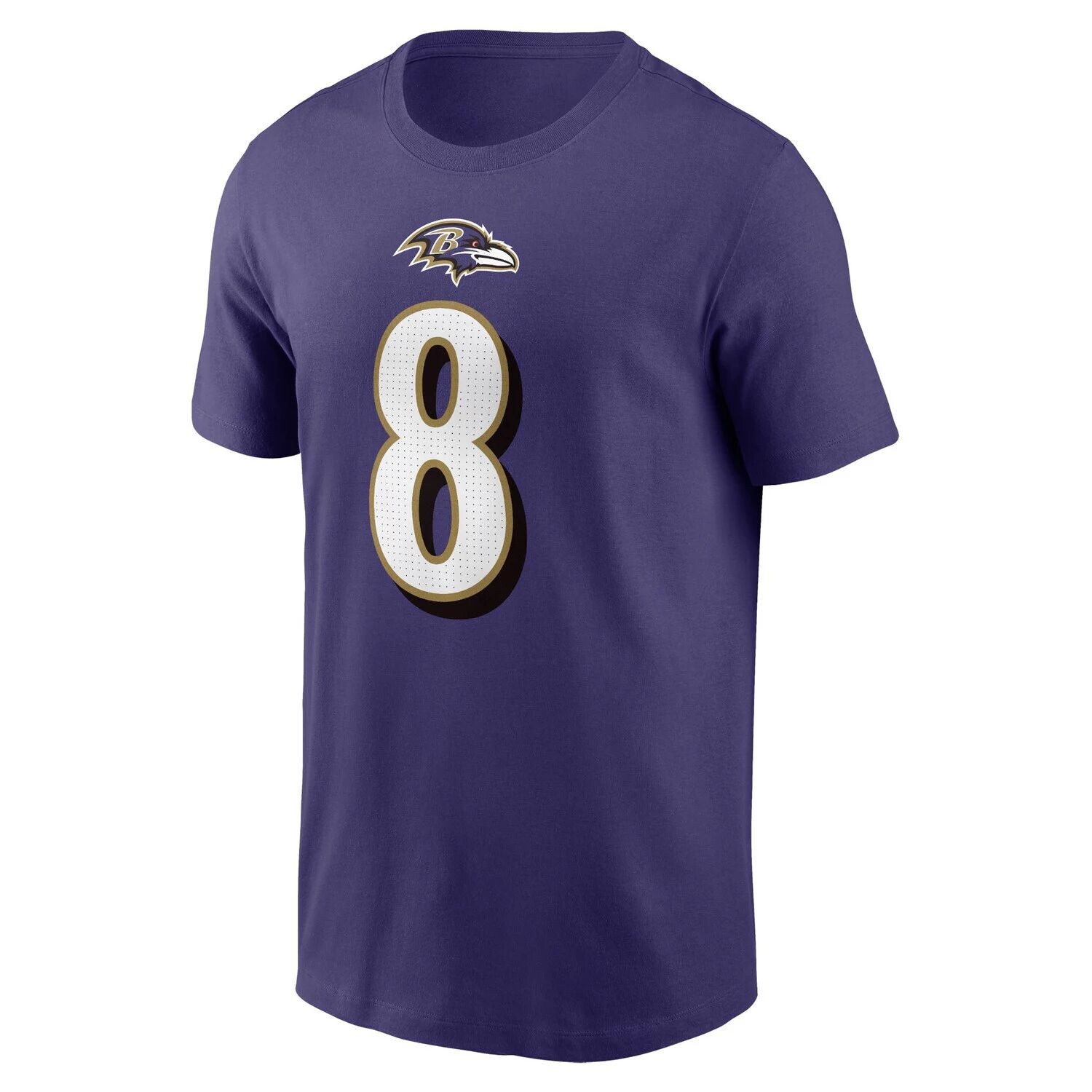Мужская фиолетовая футболка Lamar Jackson Baltimore Ravens с именем и номером игрока Nike — фото 2