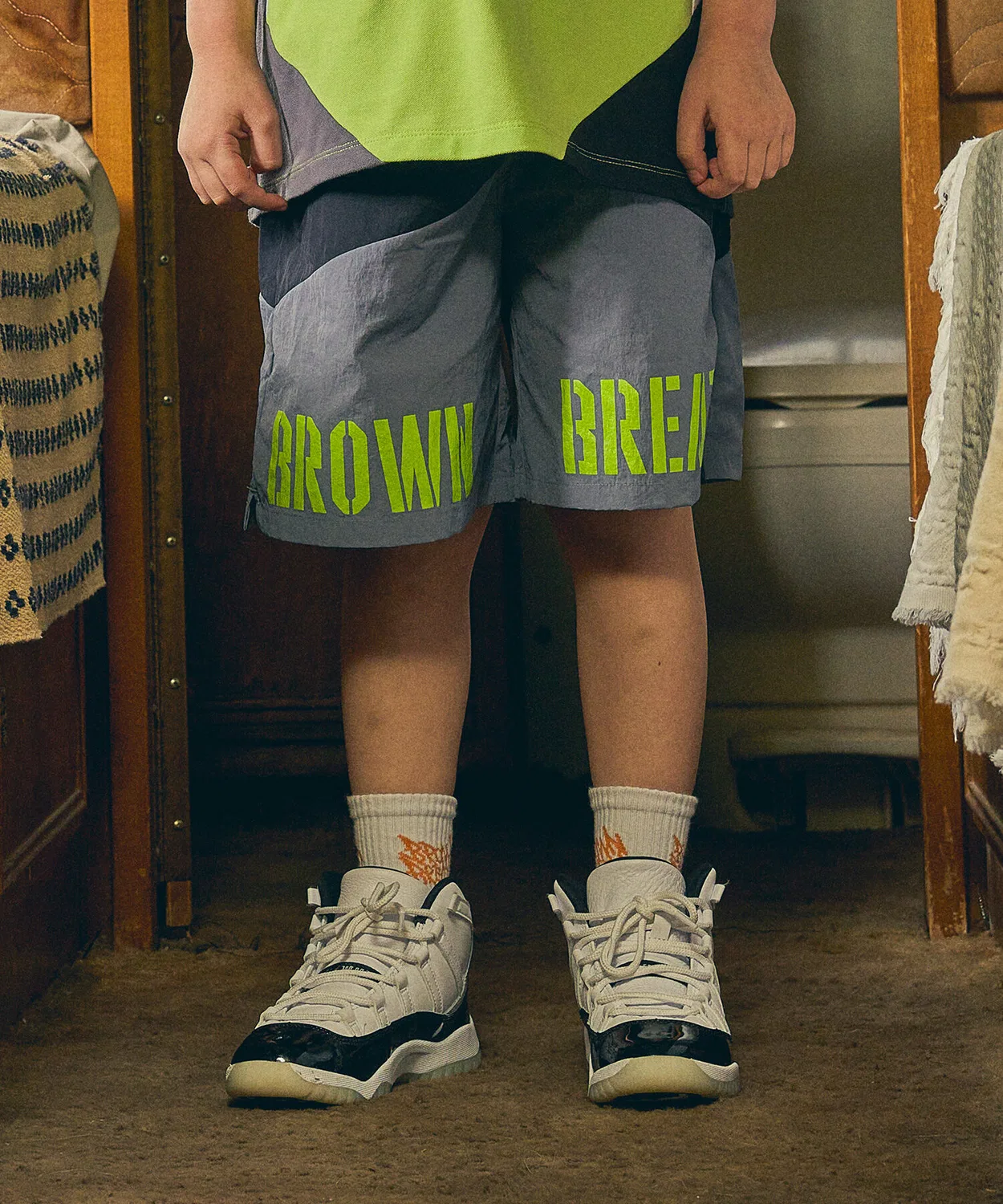 Детские шорты Block чёрные от Brownbreath Kids