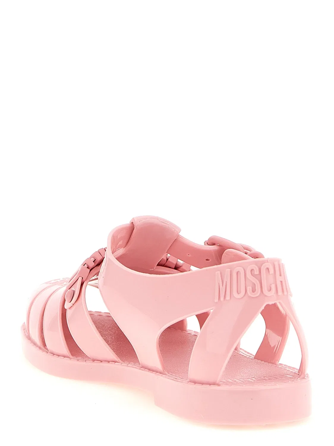 Желеобразные сандалии Moschino, розовый — фото 3
