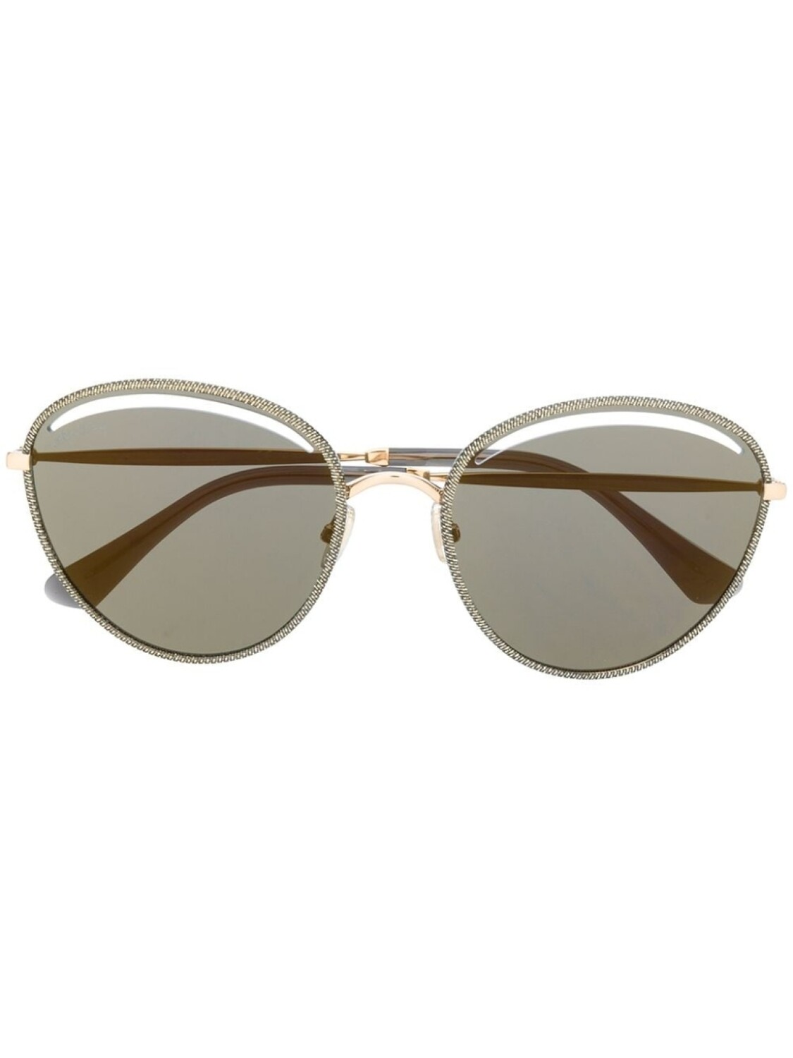 

Солнцезащитные очки Malya в оправе 'кошачий глаз' Jimmy Choo Eyewear, золотистый