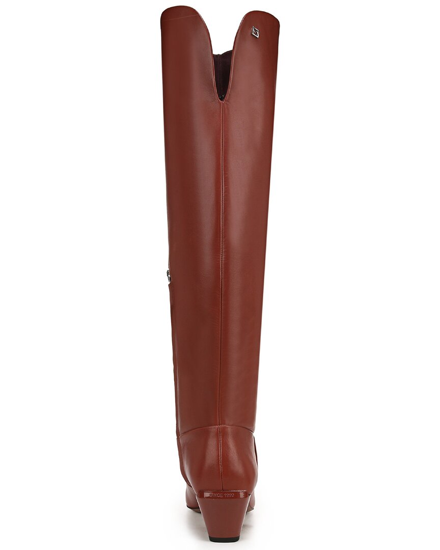Franco Sarto Gwyn Wide Calf Кожаные ботильоны, коричневый — фото 3