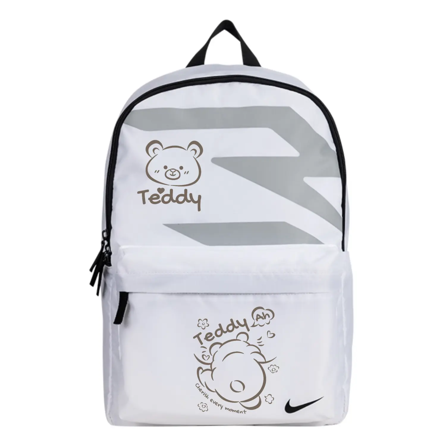 

Nike Полиэстеровый рюкзак унисекс белый, Teddy