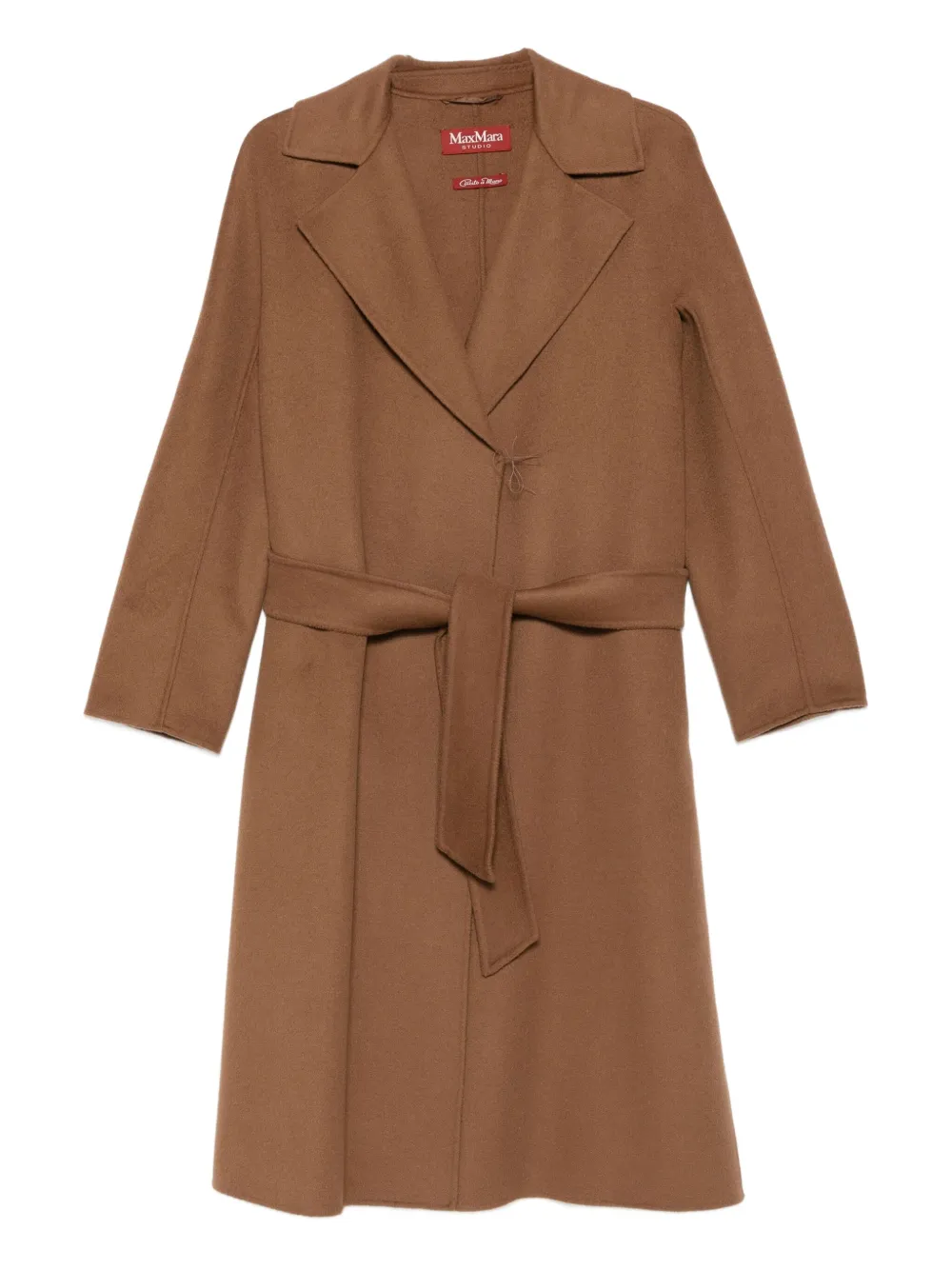 

Пальто-халат с поясом MAX MARA, коричневый