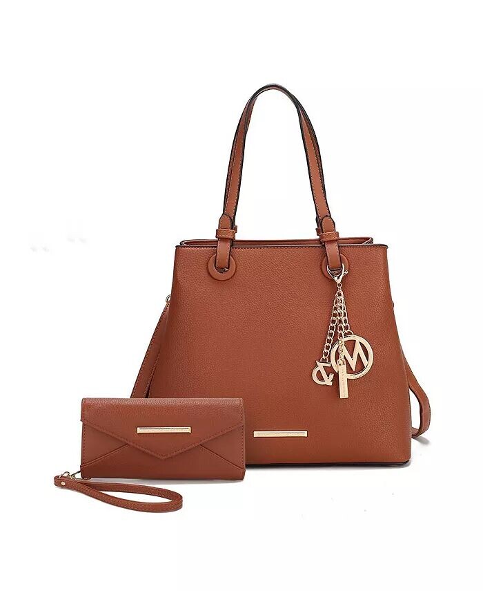 

Большая сумка Kearny с кошельком от Mia K Mkf Collection, серый