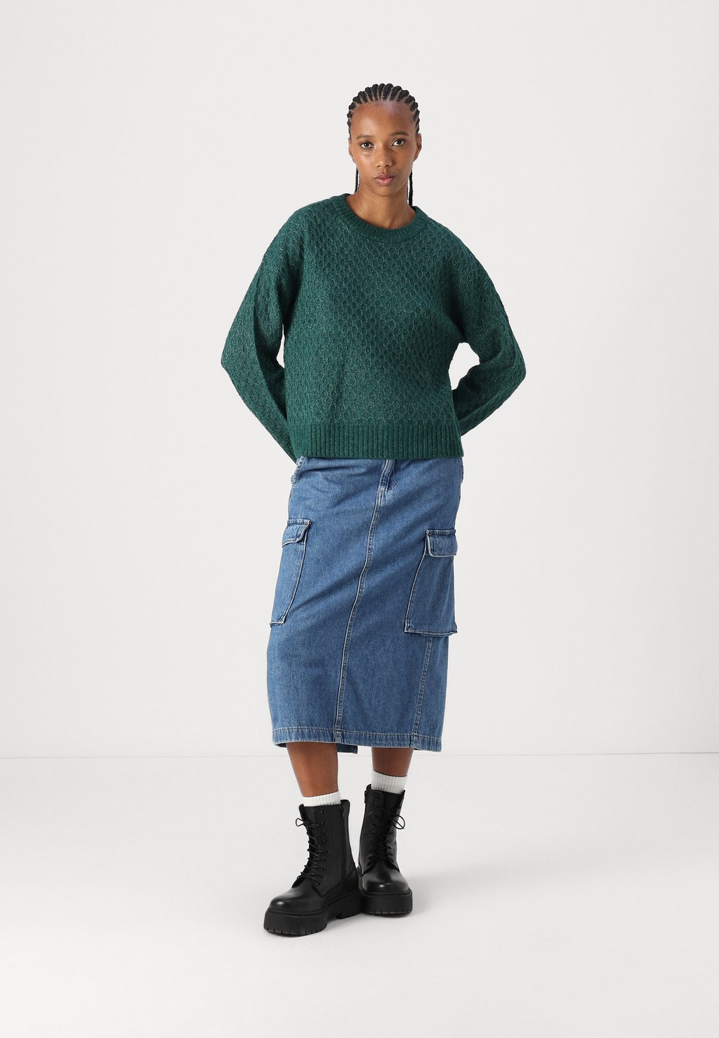 

Джемпер JDYBIGUM O NECK PULLOVER JDY, зеленый