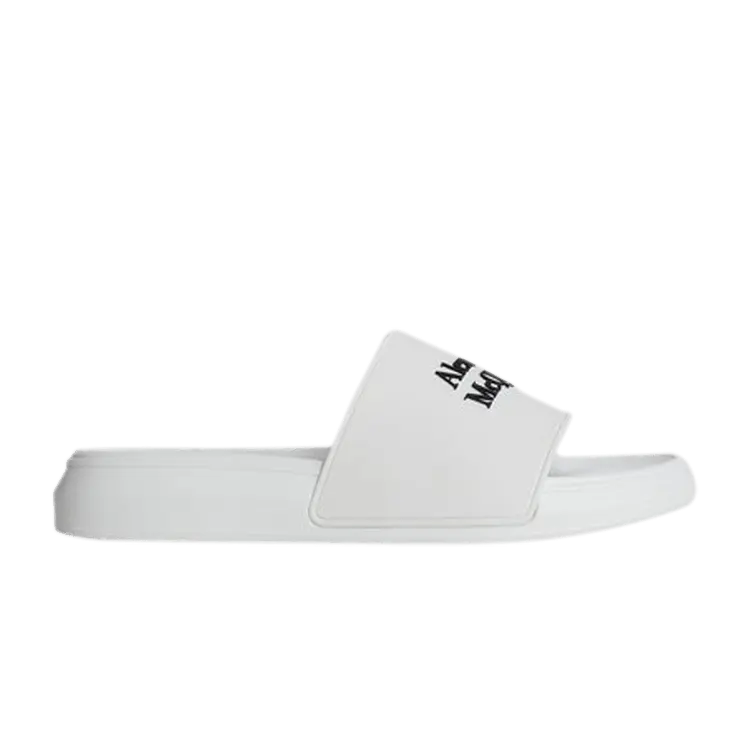 

Шлепанцы Alexander McQueen Logo Pool Slides, White