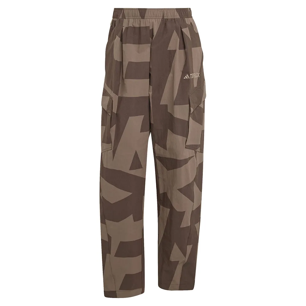 

Брюки карго adidas Terrex Xploric Printed, коричневый