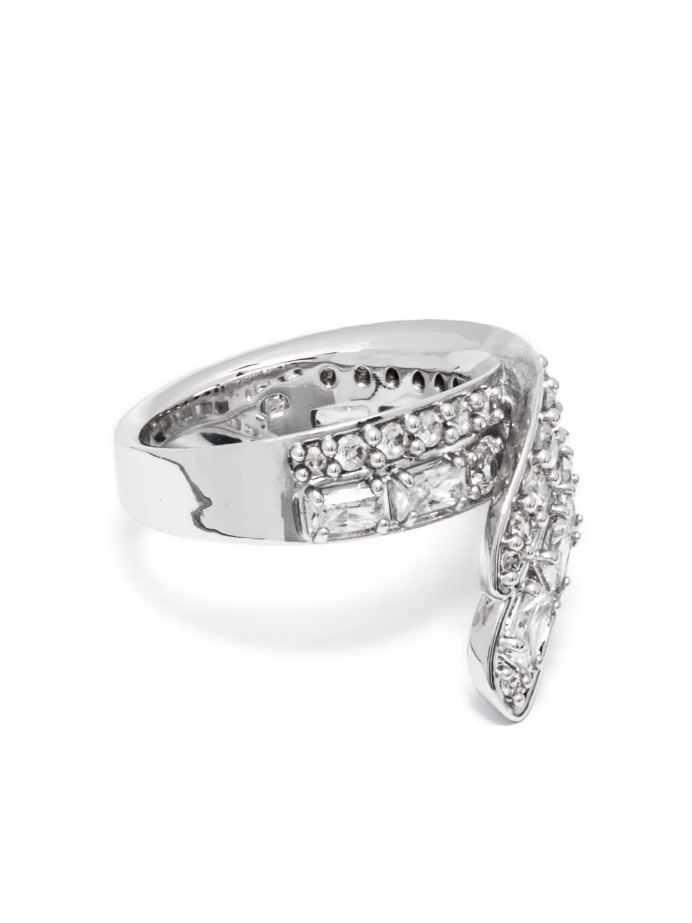 

Кольцо Hyperbola с кристаллами Swarovski, серебяный