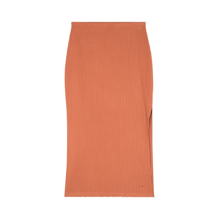 

Юбка Nike Sportswear Chill Rib Slim Midi Skirt 'Burnt Sunrise', оранжевый