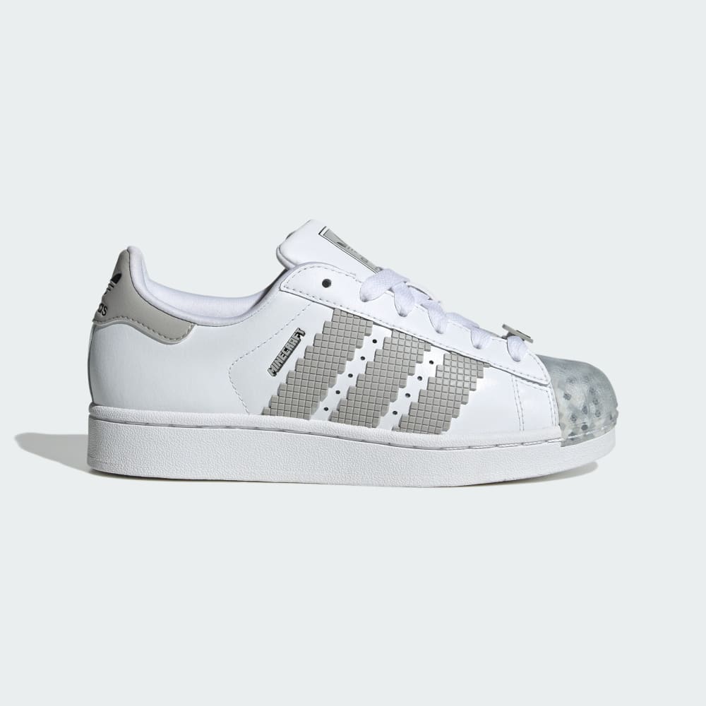 

Кроссовки Adidas Superstar II X Minecraft Shoes Kids, цвет Cloud White/Grey Two/Core Black