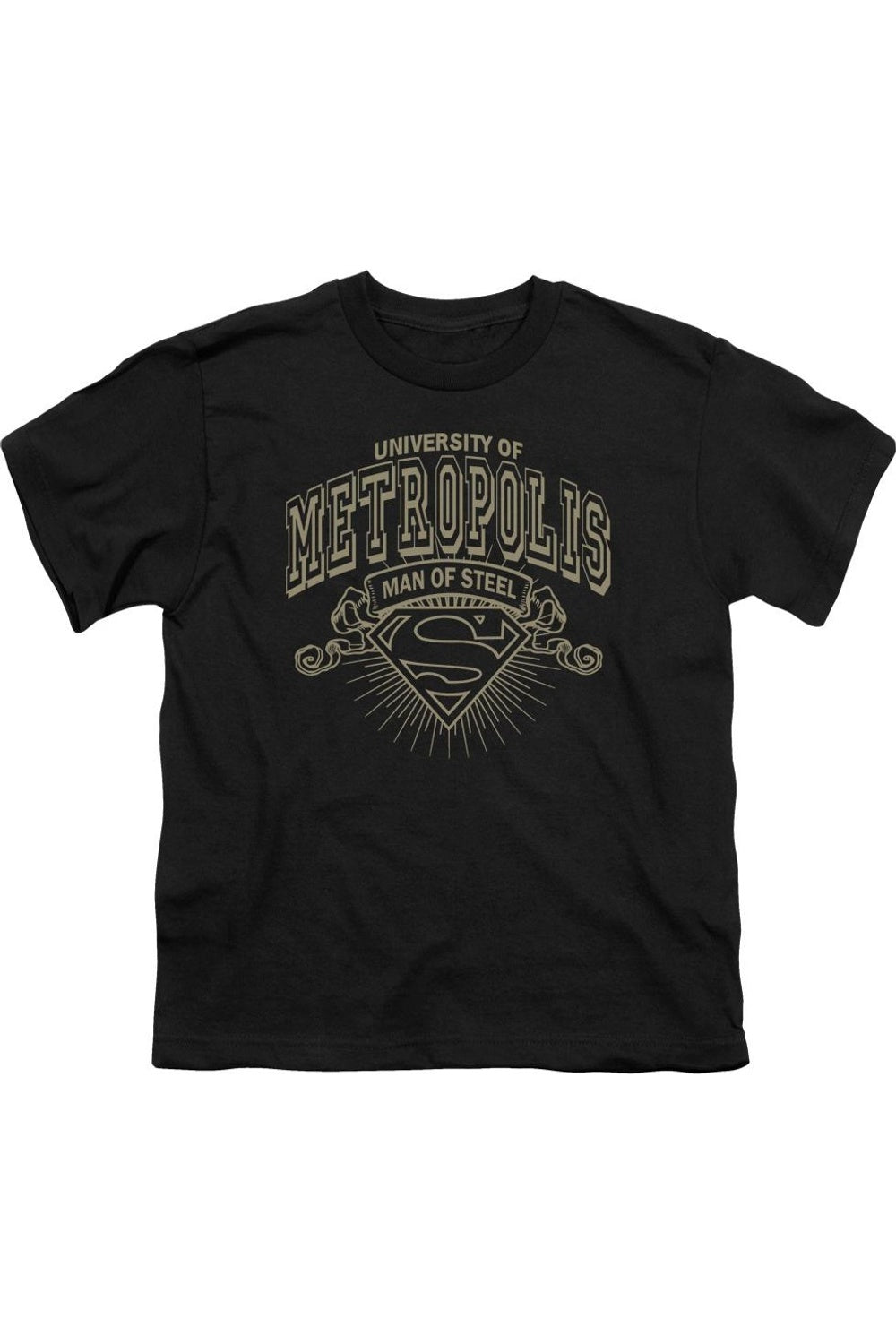 

Футболка с коротким рукавом для подростков Superman University Of Metropolis Gildan, черный