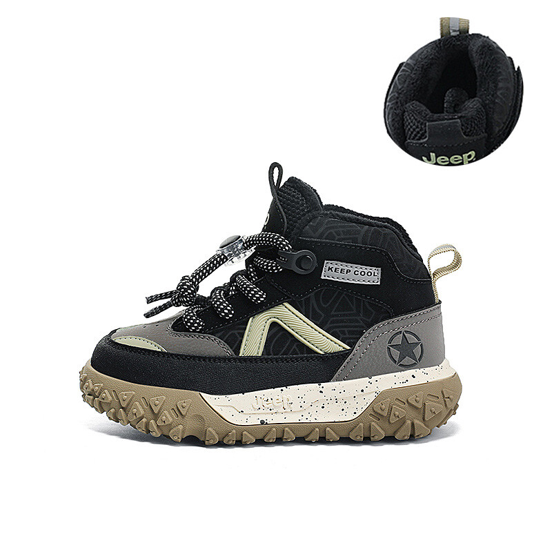 

Кроссовки Jeep Kids Lifestyle Shoes Kids High-top Black, зеленый