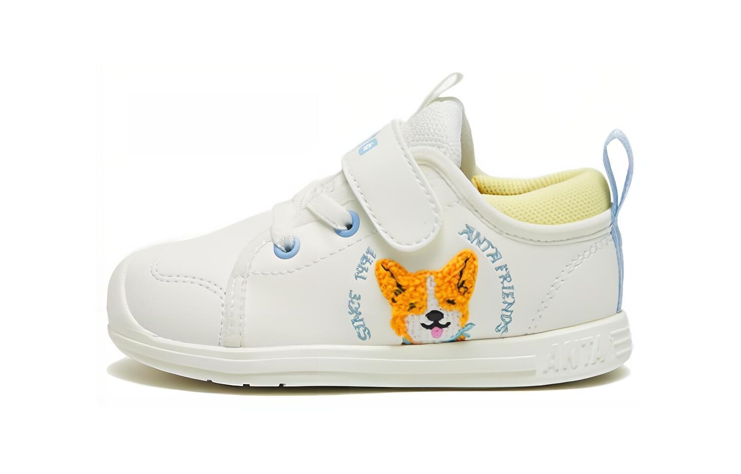 

Кроссовки Anta kids Toddler Shoes TD Low-top, белый/синий/желтый